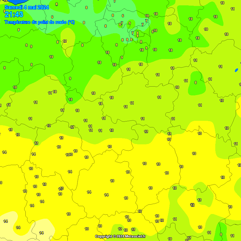 Temperature - point de rose