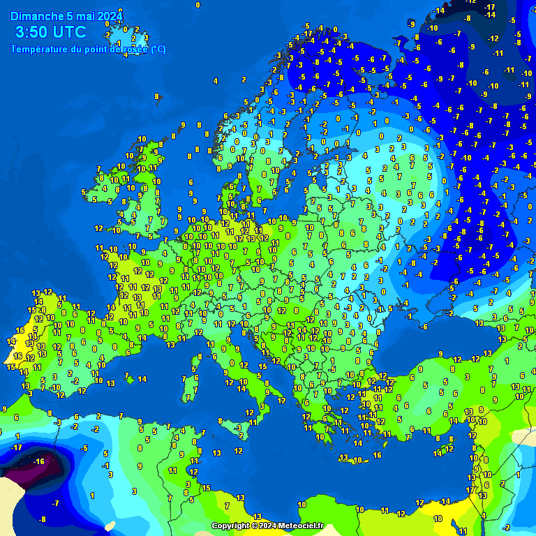 Temperature - point de rose