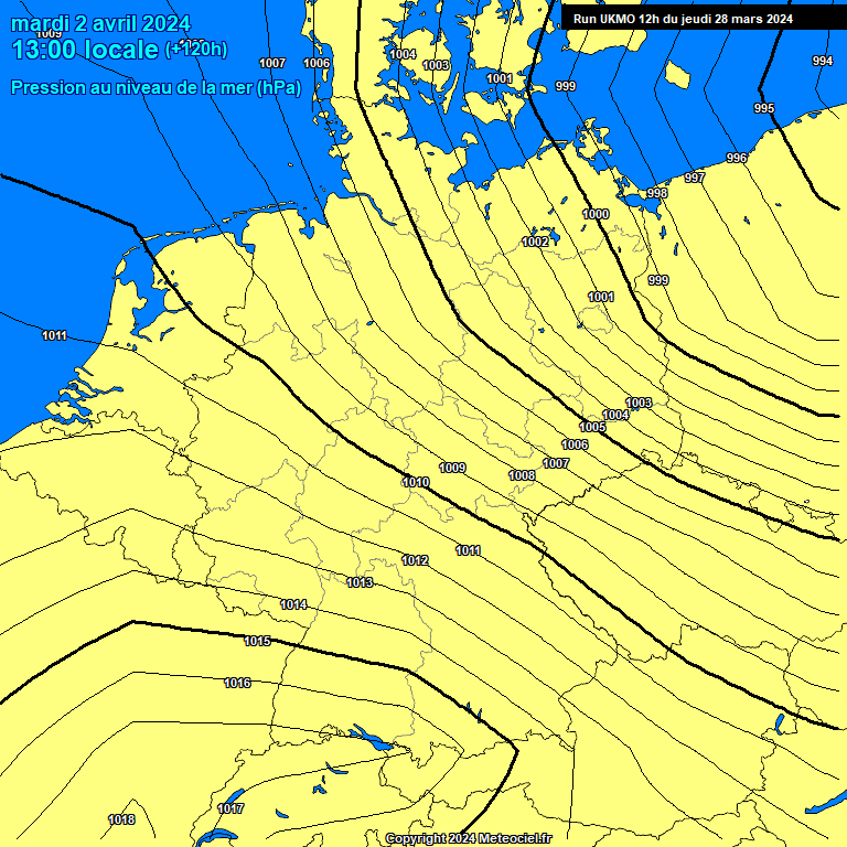 Modele UKMO - Carte prvisions  Archives